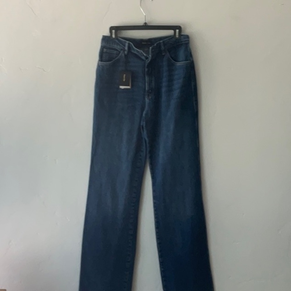Massimo Dutti Blue Straight Leg Jeans